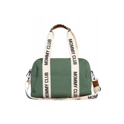 CHILDHOME Přebalovací taška Mommy Club Signature Canvas Green