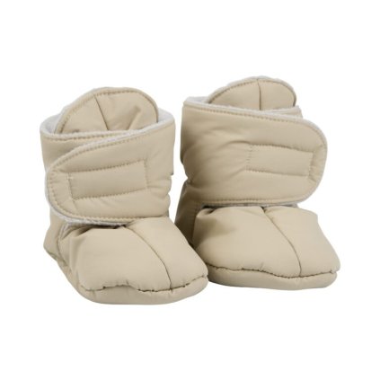 VOKSI Baby Booties Seashell Sand/Light Grey
