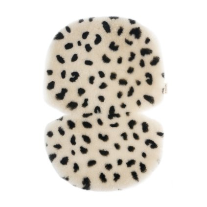 BINIBAMBA Kožešinová Merino Vložka do kočárku Leopard Peanut
