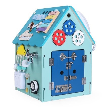 2KIDS TOYS Activity board Domeček modrý