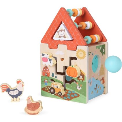 2KIDS TOYS Motorická kostka Farma 2v1