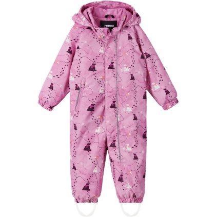 REIMA Dětský membránový overal Puhuri Cold Pink 4708