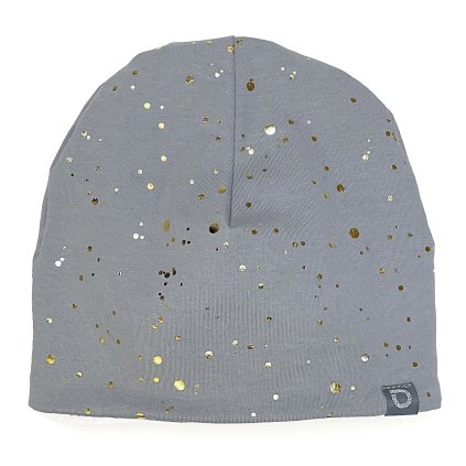PINKIE Čepice Shine Gold Grey