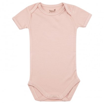 TIMBOO Body s krátkým rukávem Misty Rose