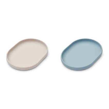 LIEWOOD Anita Talíře 2 ks Sandy/Sea Blue