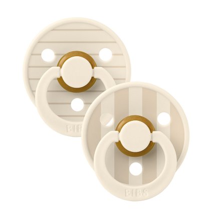 BIBS Studio Colour Pin Dudlíky z přírodního kaučuku 2 ks vel. 1 Ivory Vanilla mix