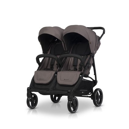 EURO-CART Sportovní kočárek pro dvojčata/sourozence Doblo Taupe