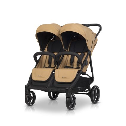 EURO-CART Sportovní kočárek pro dvojčata/sourozence Doblo Camel