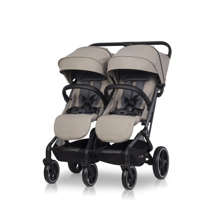 EASYGO Sportovní kočárek pro dvojčata/sourozence Echo Savana Beige