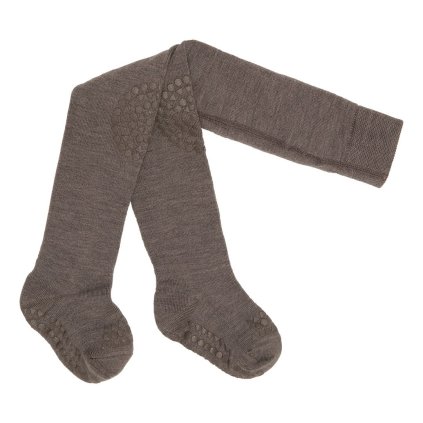GOBABYGO Protiskluzové punčochy Merino Brown Melange