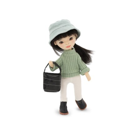 ORANGE TOYS Látková panenka Sweet sisters Lilu Green Sweater