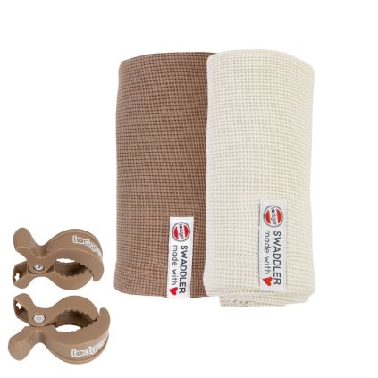 LODGER Látkové pleny Ciumbelle Beige/Cloud Dancer + Klipy Beige