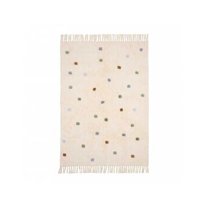 LITTLE DUTCH Koberec Puntíky Blue 120 x 170 cm