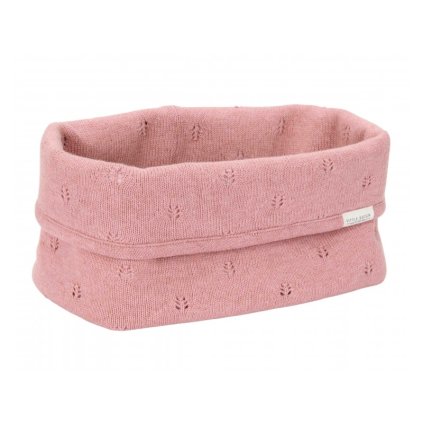 LITTLE DUTCH Košík pletený velký Pure Pink Blush