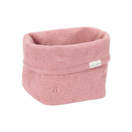 LITTLE DUTCH Košík pletený malý Pure Pink Blush