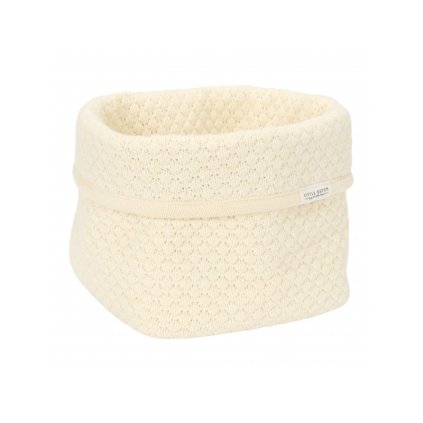 LITTLE DUTCH Košík pletený malý Pure Soft White