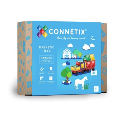 CONNETIX Magnetická stavebnice Rainbow Motion Pack 24 ks