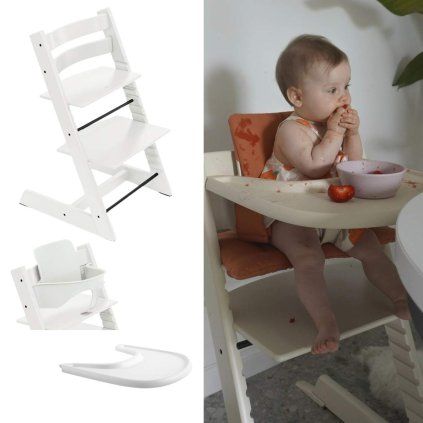 STOKKE Tripp Trapp Bundle + pultík White