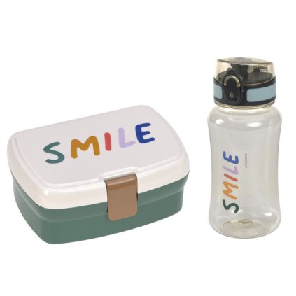 LÄSSIG Lunch Set Little Gang Smile milky/ocean green