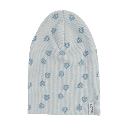 LODGER Beanie Print Rib Ice Flow