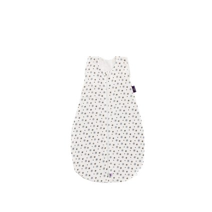 TRÄUMELAND Letní spací pytel Liebmich Tencel weiß mit grauen Sternen