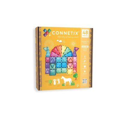 CONNETIX Magnetická stavebnice Glitter Castle Pack 48 ks