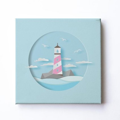 PINDU Obraz na plátně 3D Maják