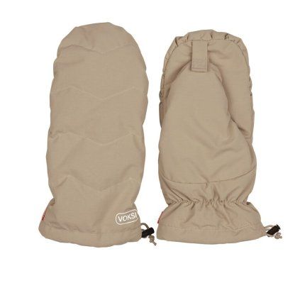 VOKSI Stroller Mitten Dark Sand/Light Grey