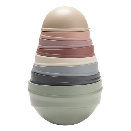 BIBS Stohovací balanční věž Pastel Rainbow