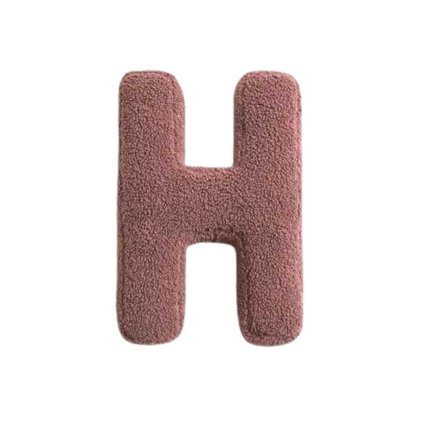 MEALINI Plyšové písmeno Rose H