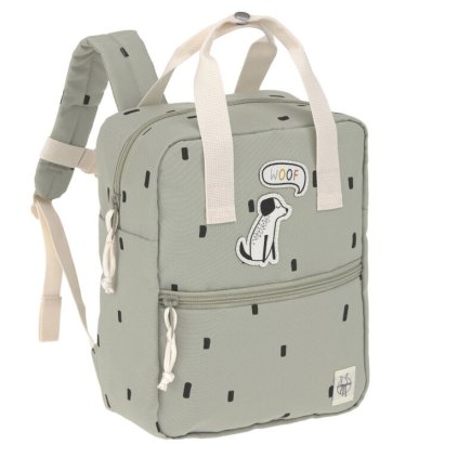 LÄSSIG Mini Square Backpack Happy Prints Light Olive