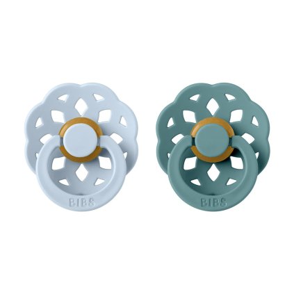 BIBS Boheme Dudlíky z přírodního kaučuku vel. 2 Baby Blue/Island Sea