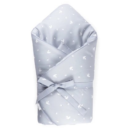 SOFTELLO Zavinovačka letní Ptáčci Šedomodrá