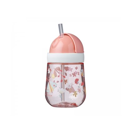 LITTLE DUTCH Hrnek s brčkem 9m+ Květiny a Motýli 300 ml