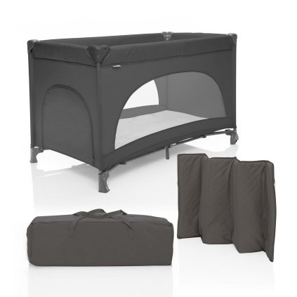 ZOPA Lely Postýlka skládací Antracit Grey