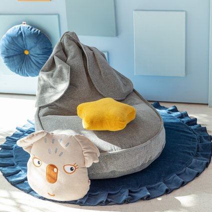 WIGIWAMA Beanbag Sedací vak Bunny Grey