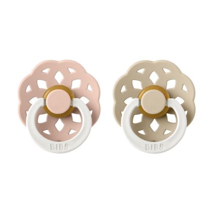 BIBS Boheme Dudlíky z přírodního kaučuku vel. 1 Blush/Vanilla noční