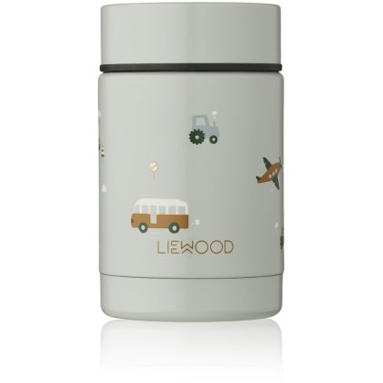 LIEWOOD Nadja Termoska na jídlo Vehicles/Dove Blue mix