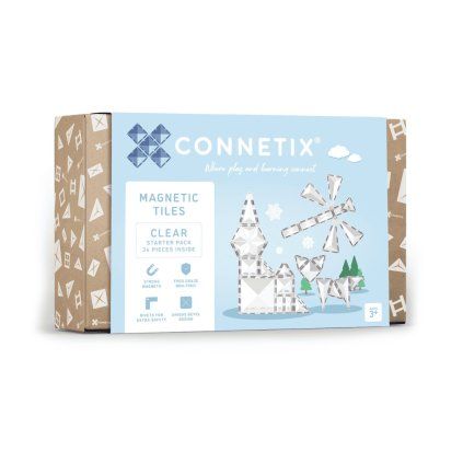 CONNETIX Magnetická stavebnice Clear Starter Pack 34 ks
