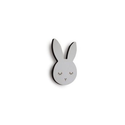 MASELIVING Nástěnný věšáček Bunny Sleepy White
