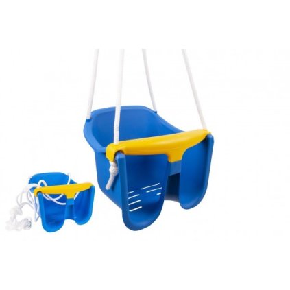 TEDDIES Plastová houpačka Baby Modrá