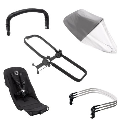 BUGABOO Donkey5 Duo Rozšiřovací set Midnight Black