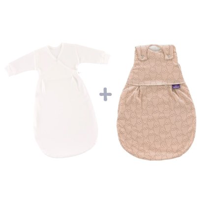 TRÄUMELAND Spací pytel Liebmich 3dílný set Kuschelhase Beige