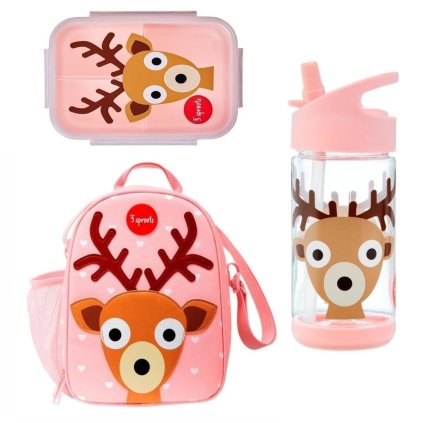 3 SPROUTS Školní set Deer Pink