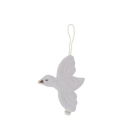 MALOMI KIDS Držátko na dudlík/dekorace Bird Grey