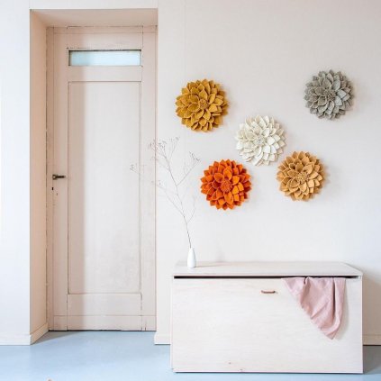 KIDSDEPOT Kuba Plstěná dekorace Flower Terra