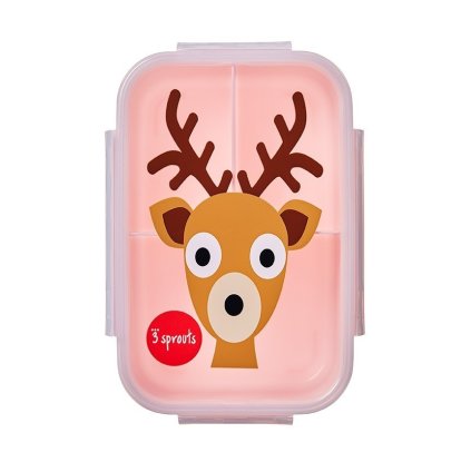 3 SPROUTS Krabička na jídlo Bento Deer Pink