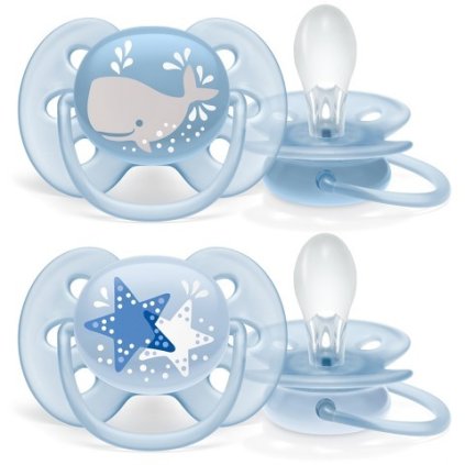 AVENT Šidítko Ultrasoft Obrázek 6-18 m chlapec, 2 ks