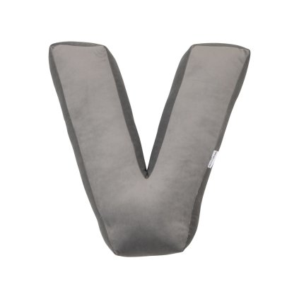 BETTY’S HOME Sametové písmeno Silver Grey V