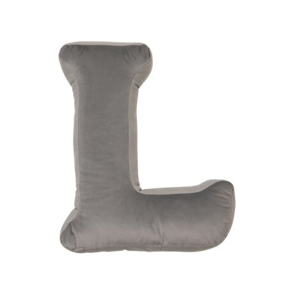 BETTY’S HOME Sametové písmeno Silver Grey L